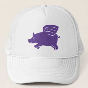 Casquette Cochon volant - violet