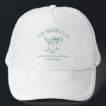 Casquette Cocktail de fête de bachelorette sur mesure Social<br><div class="desc">Commencez la fête avec ce Cocktail de soirée sur mesure amusant et élégant Social Club Trucker Hat! Parfait pour les week-ends de bachelorette, les douches nuptiales ou les sorties pour filles, ce casquette ajoute une touche personnalisée à votre célébration. Avec un design chic sur le thème du cocktail, vous pouvez...</div>