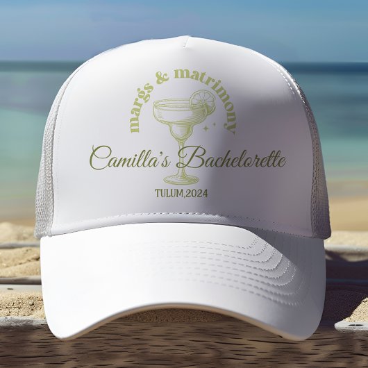Casquette Cocktail de plage Margarita Bachelorette