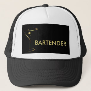 Casquette Cocktail Martini Gold Bartender