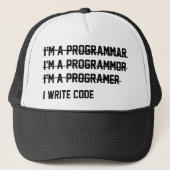 Casquette Code d'écriture (Devant)