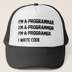 Casquette Code d'écriture