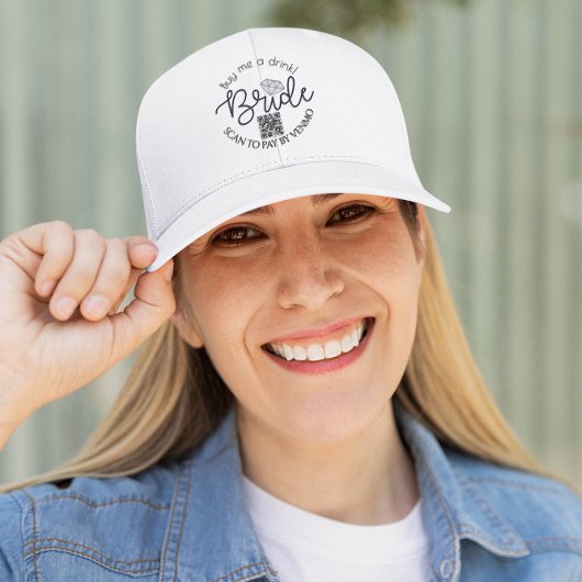Casquette Code QR de la fête de bachelorette de la mariée "A