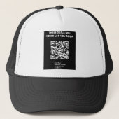 Casquette Code QR de la remise (Devant)