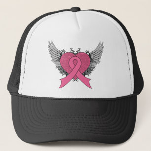 Casquette Coeur à ailes par grunge - cancer du sein