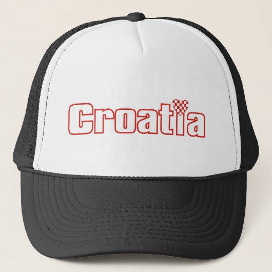 Casquette Coeur croate (Devant)