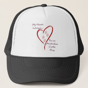 Casquette Coeur de chien de bétail australien