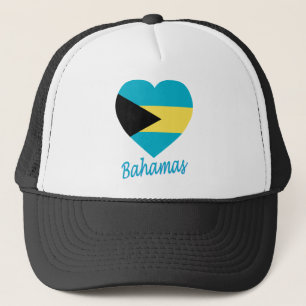 Casquette Coeur de drapeau des Bahamas