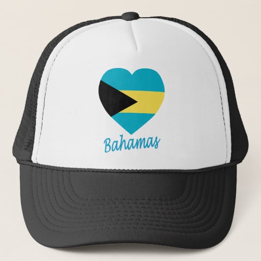 Casquette Coeur de drapeau des Bahamas (Devant)