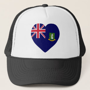Casquette Coeur de drapeau des Îles Vierges britanniques