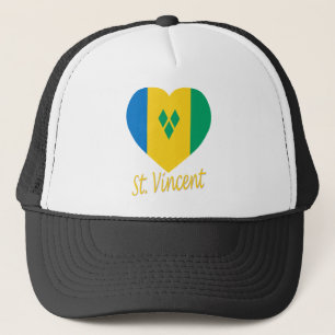 Casquette Coeur de drapeau du Saint Vincent/grenadines