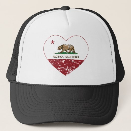 Casquette coeur de pacifica de drapeau de la Californie (Devant)