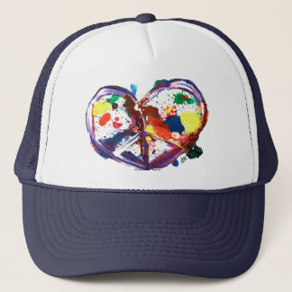 Casquette coeur de paix