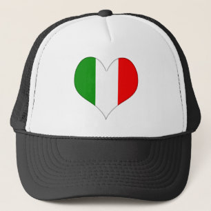 Casquette Coeur du drapeau italien