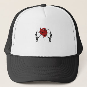 Casquette Coeur Et Mains - Squelette Mains Coeur