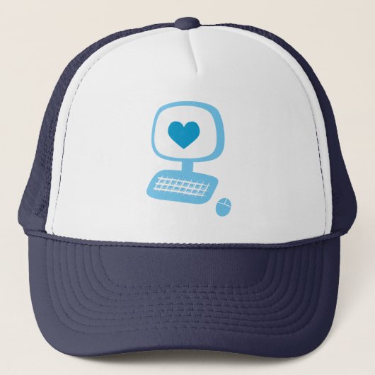 Casquette Coeur informatique (Devant)