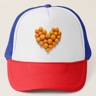 Casquette Coeur orange