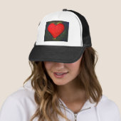 Casquette Coeur peint (En situation)