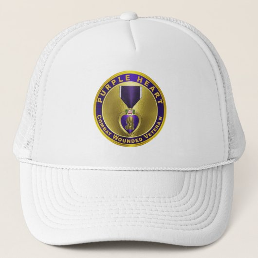 Casquette Cœur Pourpre Blessé au Combat (Devant)