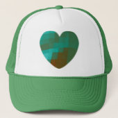 Casquette coeur vert (Devant)