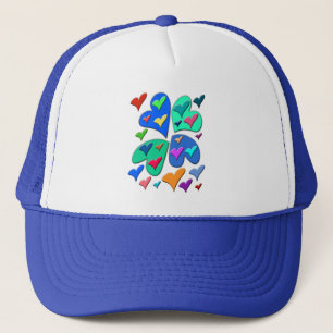 Casquette Coeurs colorés