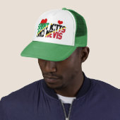 Casquette Coeurs du drapeau adorable Saint-Kitts-et-Nevis (En situation)
