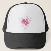 Casquette Coeurs roses (Devant)