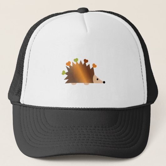 Casquette Coeurs sur un hérisson (Devant)