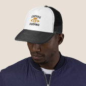 Casquette Coffee and Coding Funny Programmer Life Lover (En situation)