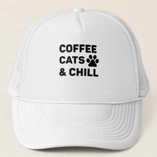 Casquette Coffee Cats et Chill (Devant)