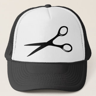 Casquette coiffeur de barbier ciseaux noir