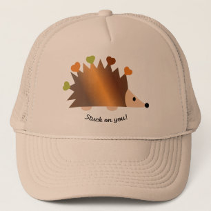Casquette Coincé sur vous Hérisson et Coeurs