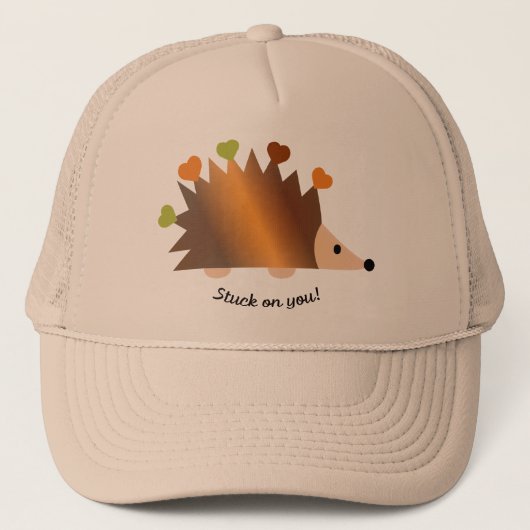 Casquette Coincé sur vous Hérisson et Coeurs (Devant)