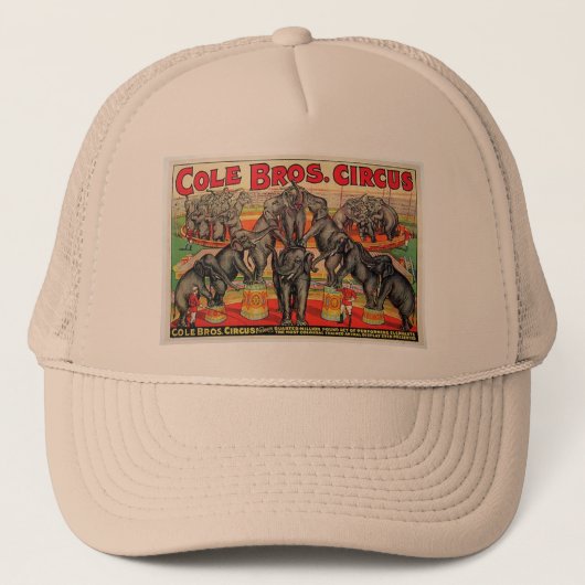Casquette Cole Bros. Cirque (Devant)