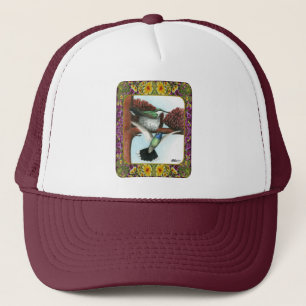 Casquette Colibris et Fleurs #3