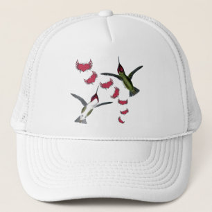 Casquette Colibris Grunge Cœurs avec des Ailes