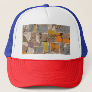 Casquette Collage de patchwork, motif de mixage de courtepoi