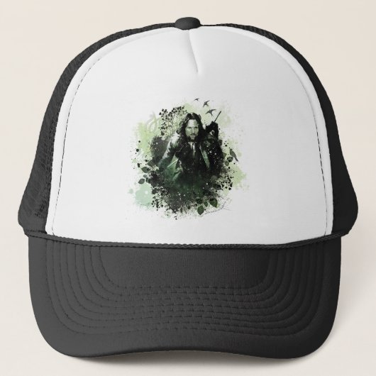 Casquette Collage vectoriel Greenish Aragorn (Devant)