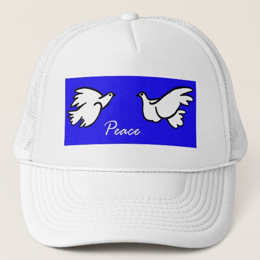 Casquette Colombes blanches de paix (Devant)