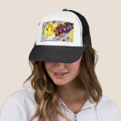 Casquette Color Study : Squares with Concentric Circles (En situation)