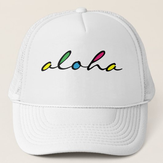 Casquette coloré ALOHA (Devant)