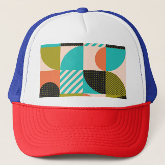 Casquette Coloré géométrique, motif de style scandinave.