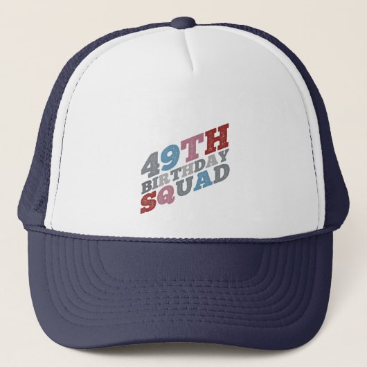 Casquette Colorful Distressed 49e anniversaire (Devant)