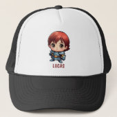 Casquette Comic Knight Chibi Kid Character Trucker Hat (Devant)