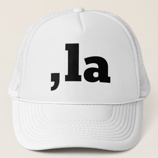 Casquette Comma La Kamala Harris - Conception de texte custo (Devant)