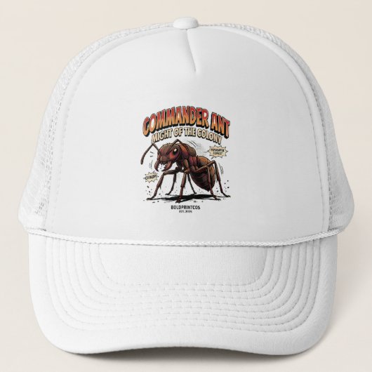 Casquette Commandant Fourmi Puissance de la Colonie Graphiqu (Devant)