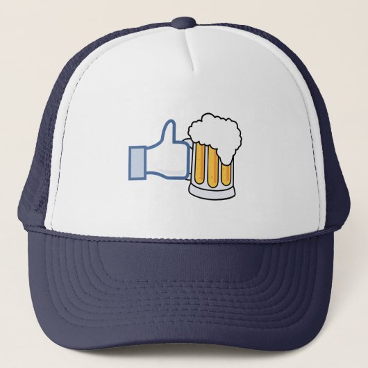 Casquette Comme la bière (couleur) (Devant)