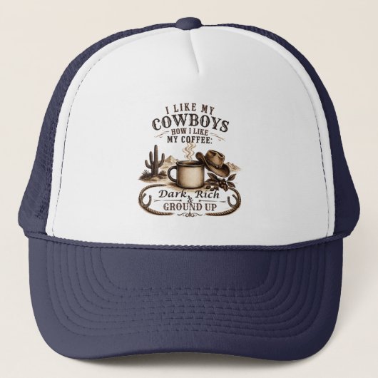 Casquette Comme Mes Cowboys Comme Mon Café (Devant)