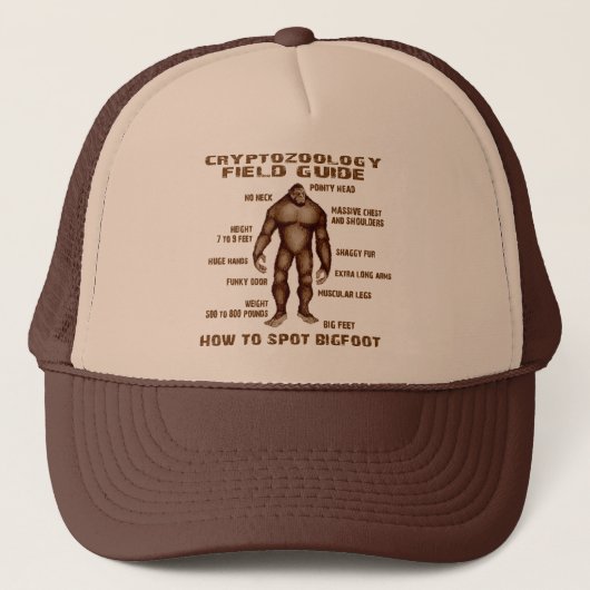 Casquette COMMENT REPÉRER BIGFOOT - guide de champ de (Devant)