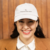 Casquette Company Business Name Branding Black Script